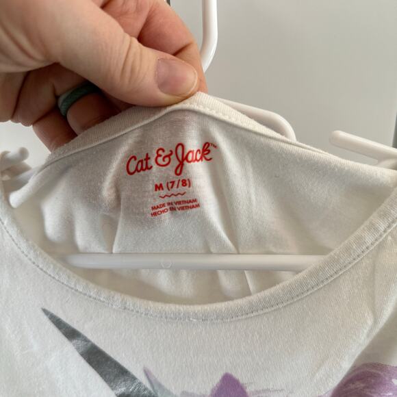 Cat & Jack Rainbow Unicorn Dress - Size Medium (7/8) - Picture 4 of 4